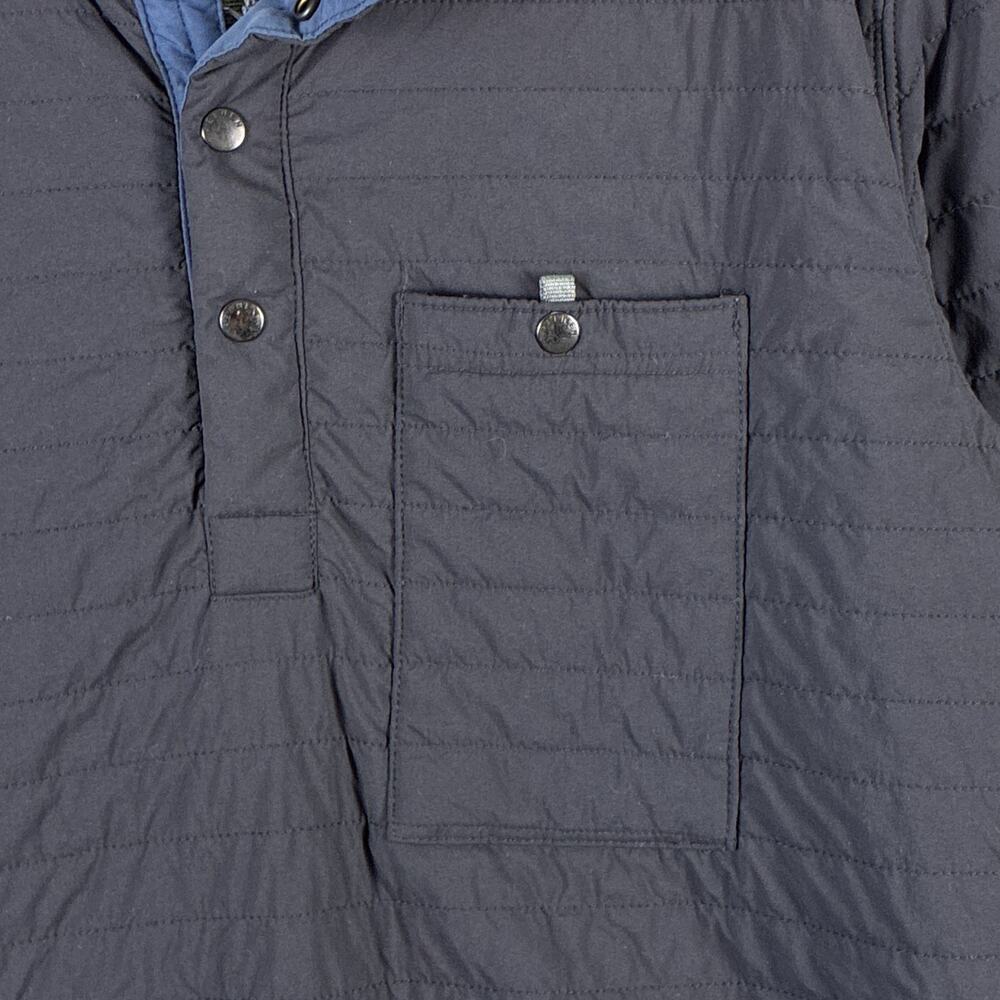 Relwen Jacket Men M Black Navy Windzip Popover Quilted Nylon Preppy Huckberry - Picture 7 of 12